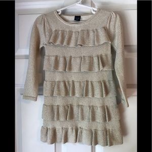 BabyGap toddles golden dress size 18-24 months